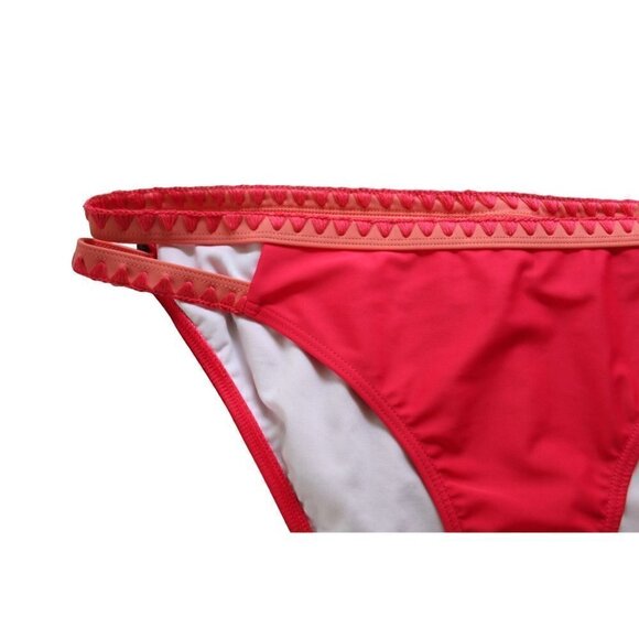 Swimsuits For All red dual crochet straps classic scrunch bikini bottom Women 18 - Picture 2 of 11